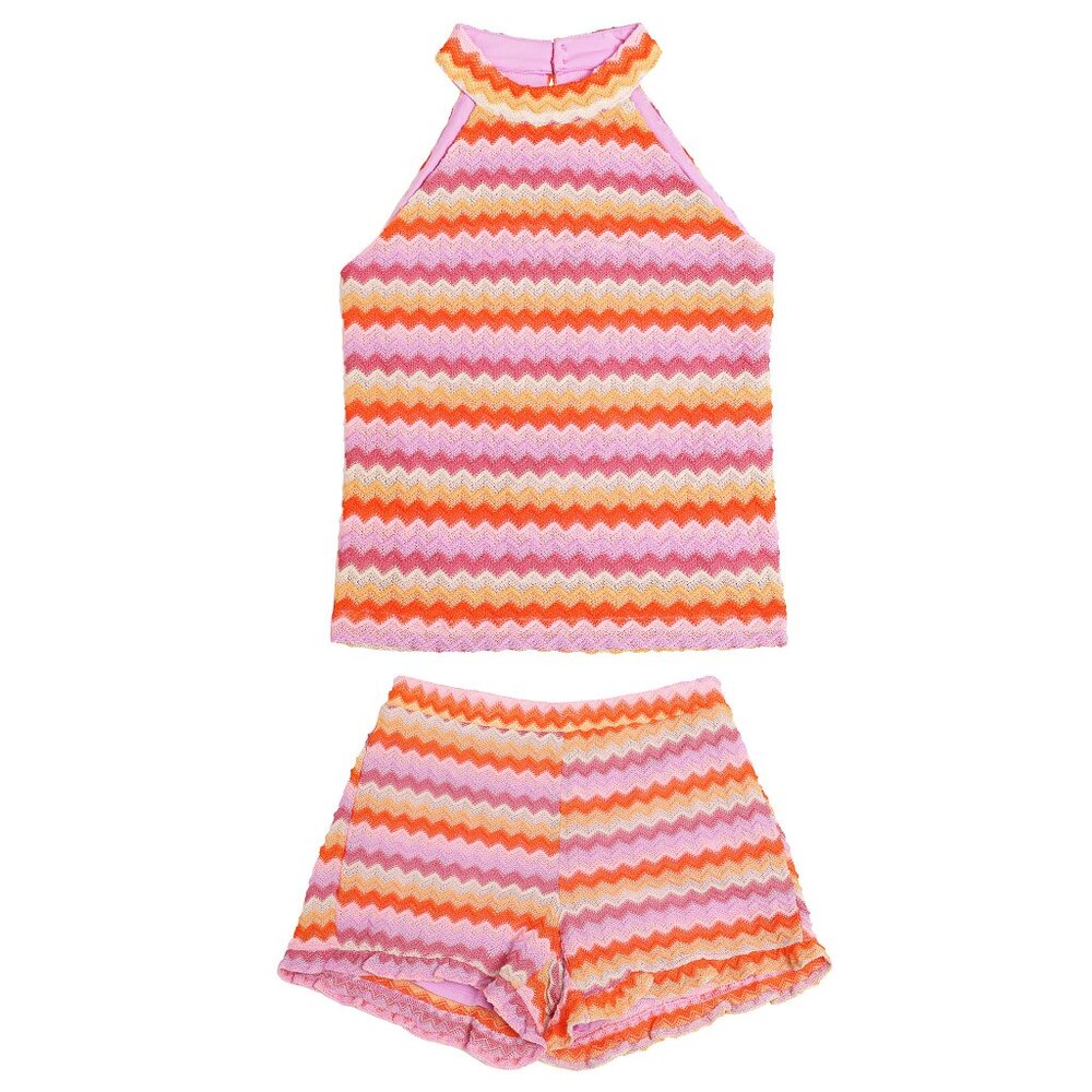 NWT Mia New York Crochet Tank and Short Set